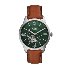 Relogio Fossil Masculino Townsman Automatico Verde